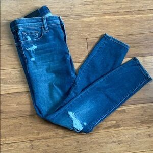 NEW J BRAND Womens Affinity Destruct Blue Jeans